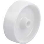 75mm White Nylon Wheel 12mm Plain Bore