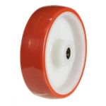 80mm Polyurethane Tyre on Nylon Centre 12mm Bore - 100kg