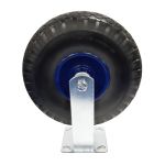 Premium Puncture Proof Ball Bearing Pneumatic Equivalent Castor 260mm Fixed Metal Centred