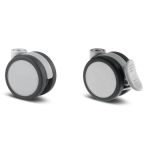 65mm Twin Wheel Floor Kind Castors