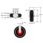 PL260 - 260mm Swivel & Fixed (Puncture Proof/Plastic) SET OF 4