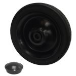 PD180mm Black Centre Wheel (1/2" (12.7mm) BORE)