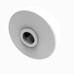 50mm Cast White Nylon Wheel Only with 12mm Bore (80kg)